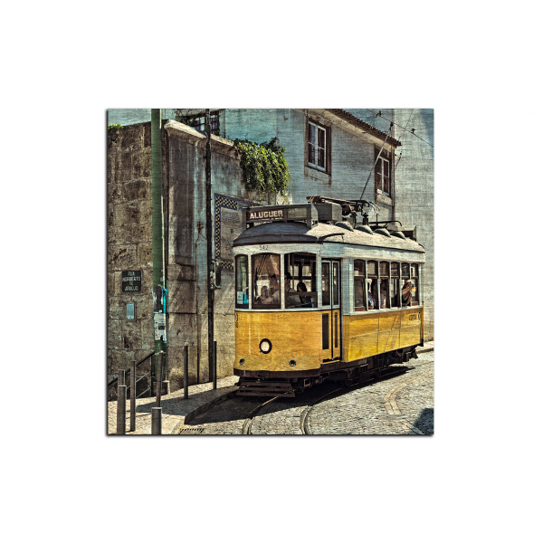 Slika na platnu - Povijesni tramvaj - kvadrat